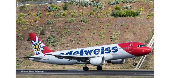 Airbus A320 von Edelweiss Air Aktualisiert Farben